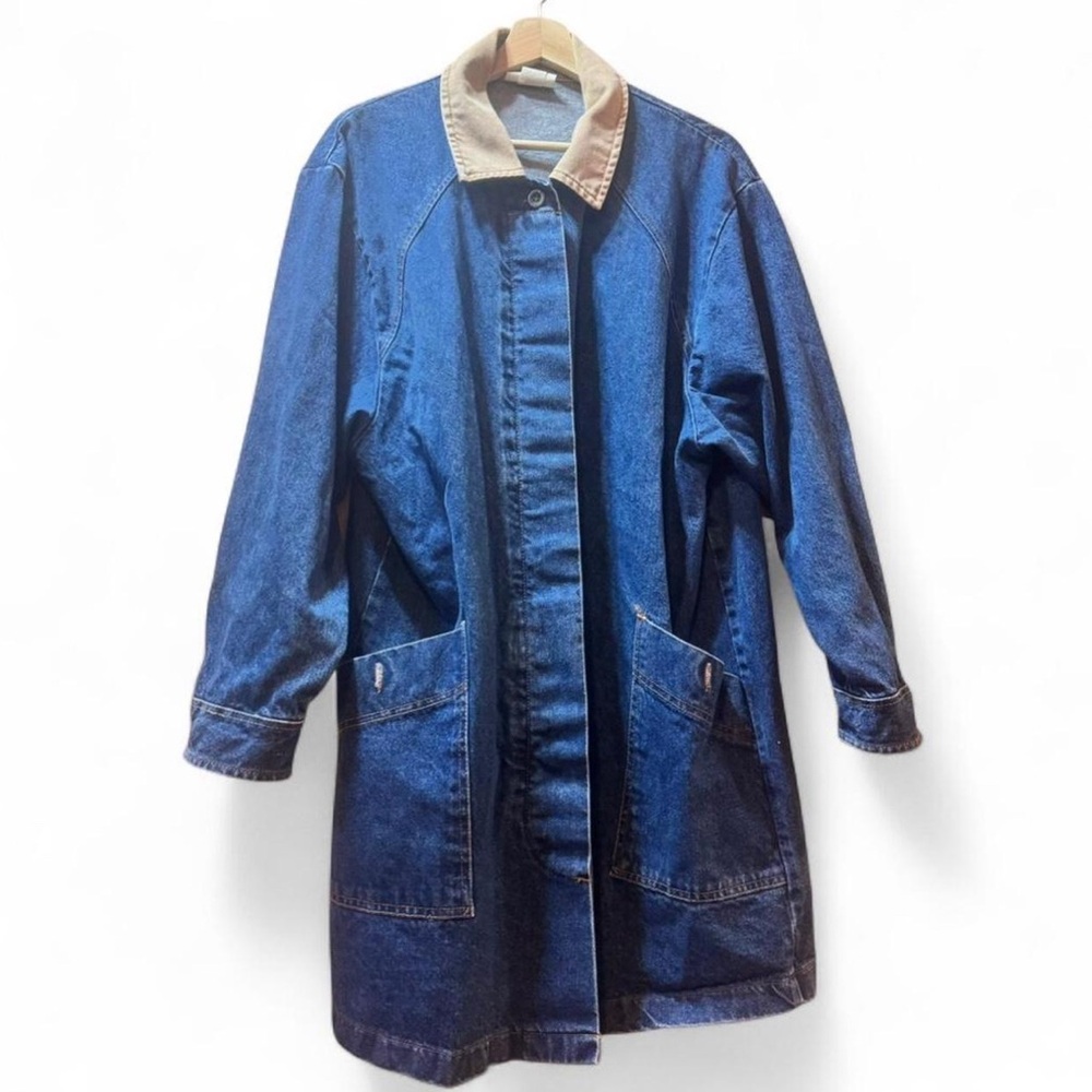 Vintage American Profile Blue Denim Barn Jacket Size Large